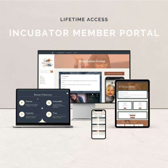 Winter incubator member portal preview on devices